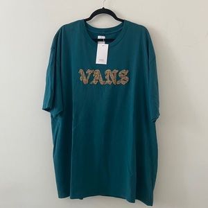 Men’s Vans Houndstooth Logo Appliqué Tee Size XL